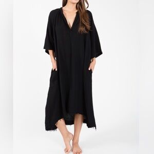 9 Seed Resort Tangier Caftan 100% Cotton Gauze Dress